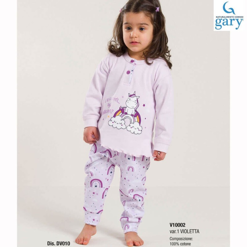 Pigiama baby caldocotone interlock Gary V10002