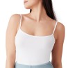Top donna spalla stretta cotone elasticizzato cotonella GD006