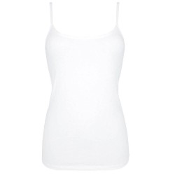Top donna spalla stretta cotone elasticizzato cotonella GD006