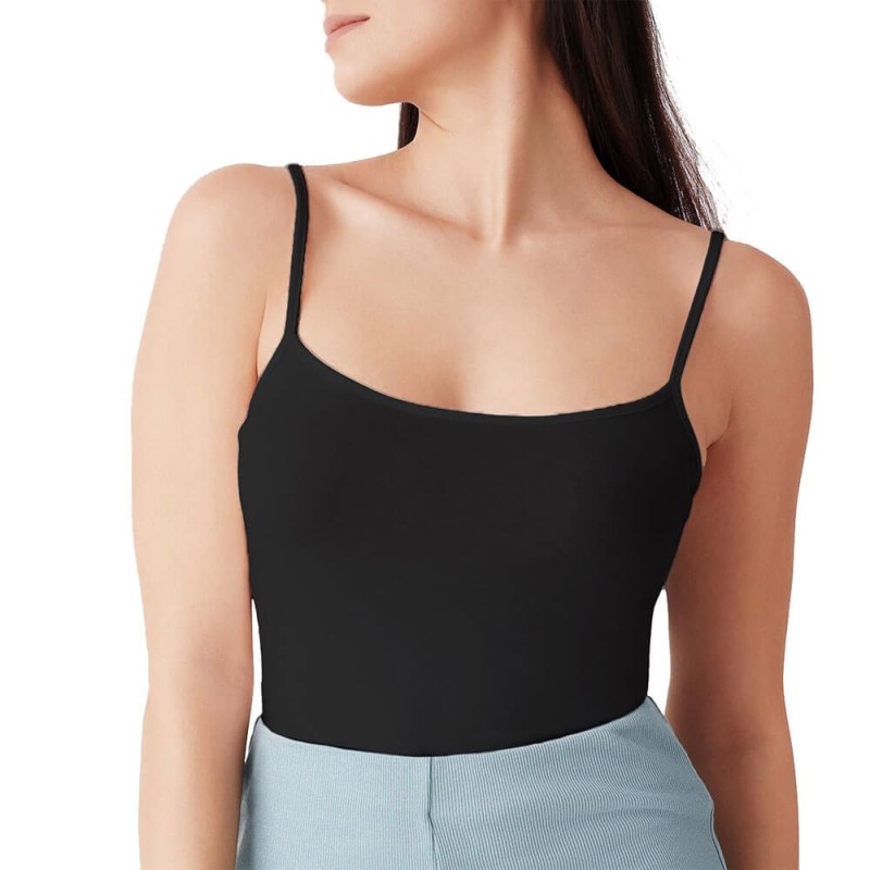 Top donna spalla stretta cotone elasticizzato cotonella GD006