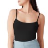 Top donna spalla stretta cotone elasticizzato cotonella GD006