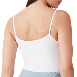 Top donna spalla stretta cotone elasticizzato cotonella GD006