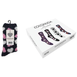 Calza donna corta ciniglia e lurex Coconuda Aurora - 12 paia