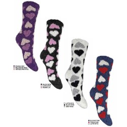 Calza donna corta ciniglia e lurex Coconuda Aurora - 12 paia