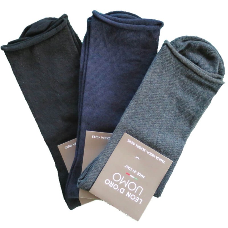 LEONDORO 6 PAIA CALZA UOMO CALDOCOTONE CORTA 095/C