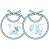 Bavaglino baby ciniglia Ellepi 9836 - 6 pezzi