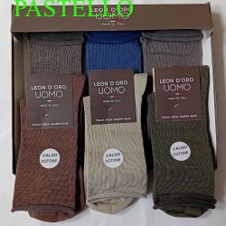 LEONDORO 6 PAIA CALZA UOMO CALDOCOTONE CORTA 095/C