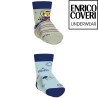 Calza baby corta caldocotone Enrico Coveri Puf 326Ass - 6 paia