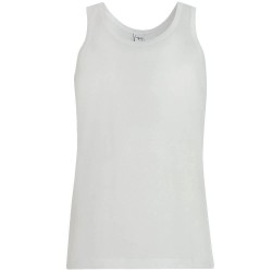 Canottiera uomo taglie forti filo di Scozia Ciellegi 702 bianco - 3 pezzi