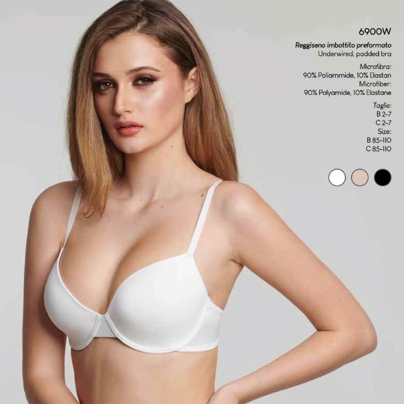 Reggiseno donna microfibra Mos&moi 6900w