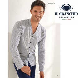 Pigiama uomo aperto cotone Il Granchio GP1118/A