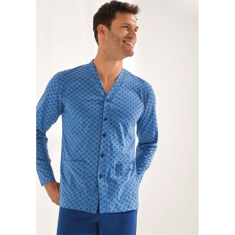 Pigiama uomo aperto cotone Il Granchio GP1117/A - taglia M