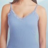 Top donna spalla stretta cotone Basic Cotton 607