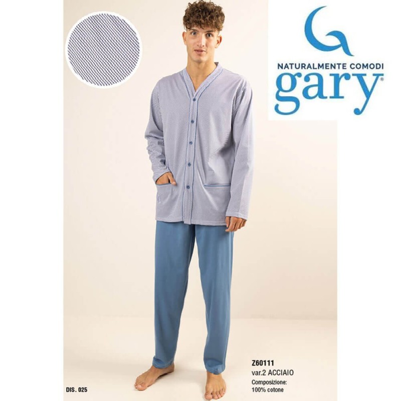 Pigiama uomo aperto cotone Gary Z60111