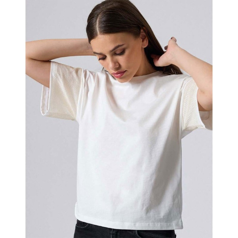 T-shirt donna oversize cotone Jadea 4758