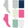 Calza bimba corta cotone Enrico Coveri Pretty 297ass - 6 paia