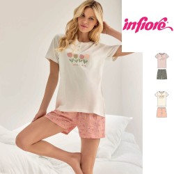 Pigiama donna corto cotone Infiore TLP652386