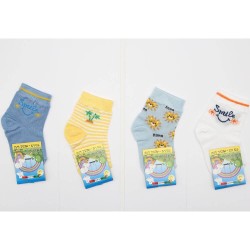 LEONDORO 6 PAIA CALZA BABY COTONE CORTA 402/C