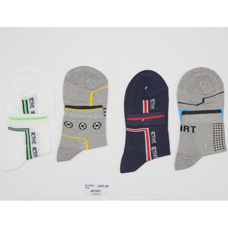 LEONDORO 6 PAIA CALZA BIMBI COTONE CORTA 302/M