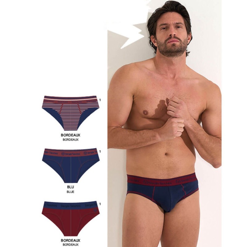 Slip uomo cotone elasticizzato Sergio Tacchini S7010 - 3 slip