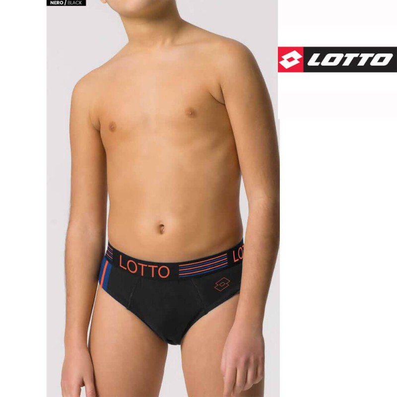 Slip ragazzo cotone elasticizzato Lotto LS4268 - 6 slip