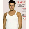 LEABLE 6 CANOTTIERE UOMO TAGLIE FORTI COTONE SPALLA STRETTA 1476