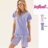 Pigiama donna corto cotone Infiore EMT652419