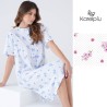 Camicia da notte donna taglie forti cotone Karel KC8020 taglia 56
