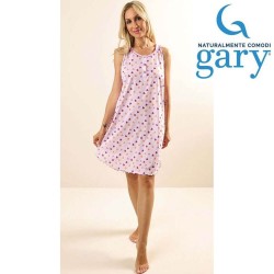Camicia da notte donna spalla larga cotone Gary Z55088