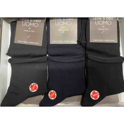 Minicalza uomo cotone elasticizzato Leondoro 672/C - 6 paia