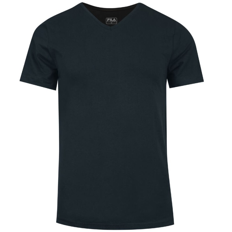 T-shirt uomo scollo a V cotone elasticizzato Fila FU5264 - 3 pezzi