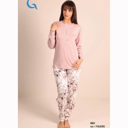 Pigiama donna caldocotone interlock Gary 5021