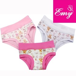Slip bimba cotone elasticizzato Emy B2972 - 6 slip