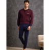 Pigiama uomo taglie forti caldocotone interlock Il Granchio GP2093/C