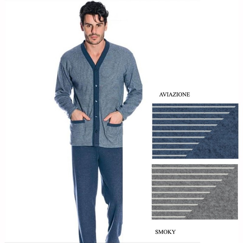 Pigiama uomo aperto punto Milano Bip Bip 6153