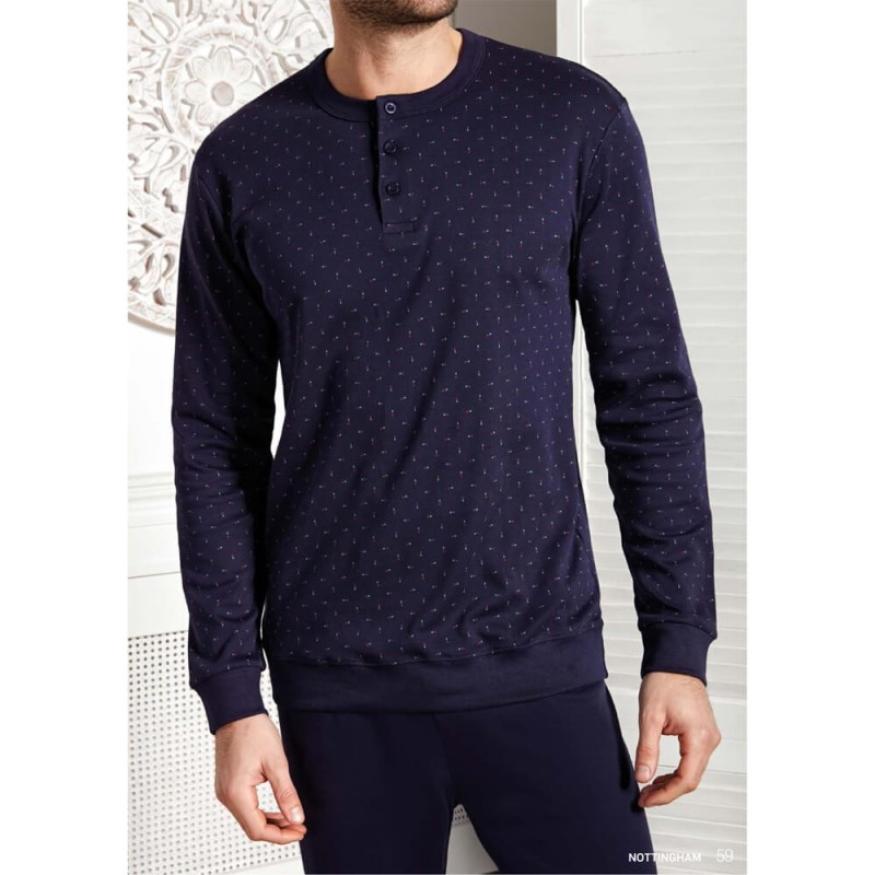 Pigiama uomo caldocotone interlock Igam NPA071