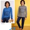 Pigiama ragazzo caldocotone interlock Il Granchio GP4139