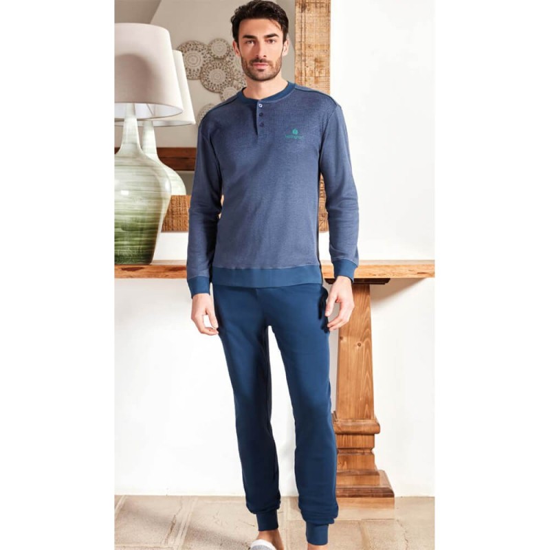 Pigiama uomo caldocotone interlock Igam NPA138