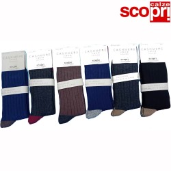 Calza uomo corta cashmere Scopri Monsieur E - 6 paia