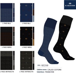 Calza  uomo lunga caldocotone Il Granchio GC210 - 6 paia