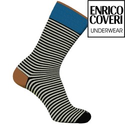 Calza uomo corta caldocotone Enrico Coveri Happy Line 31Ass - 6 paia