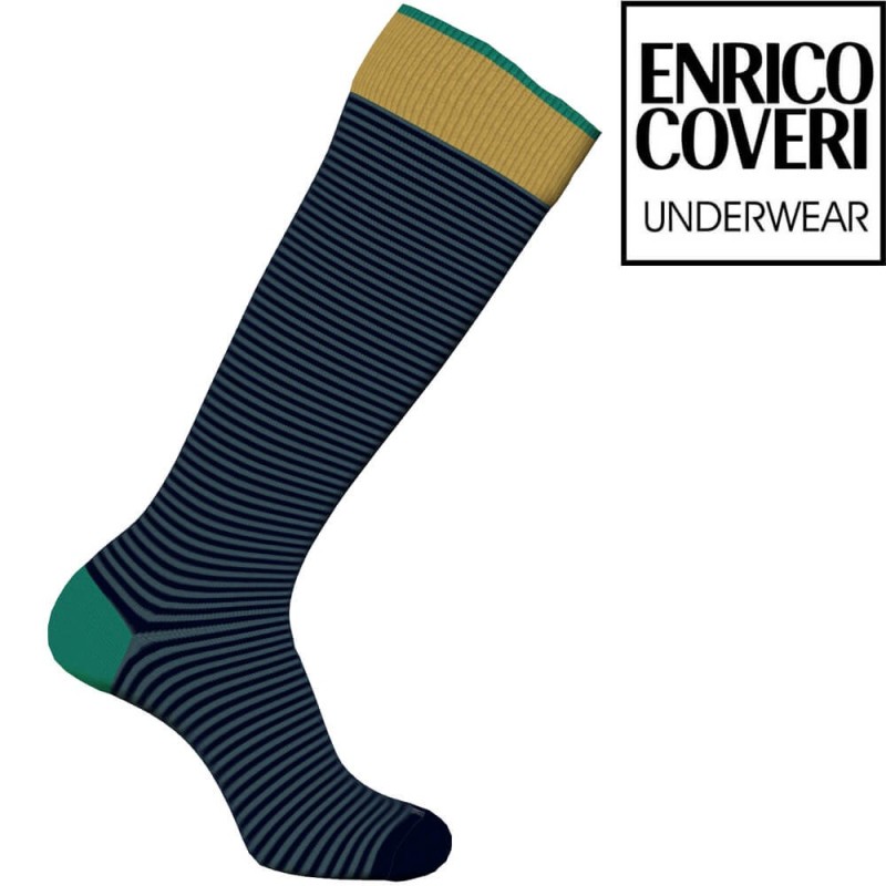 Calza uomo lunga caldocotone Enrico Coveri Color Line 31Ass - 6 paia
