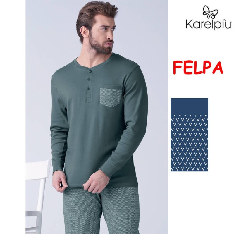 Pigiama uomo felpa Karel KF9347