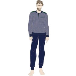 Pigiama uomo caldocotone interlock Igam NPA120