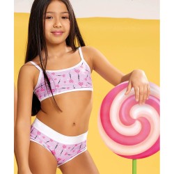 Coordinato bimba brassiere e slip cotone Jadea 248