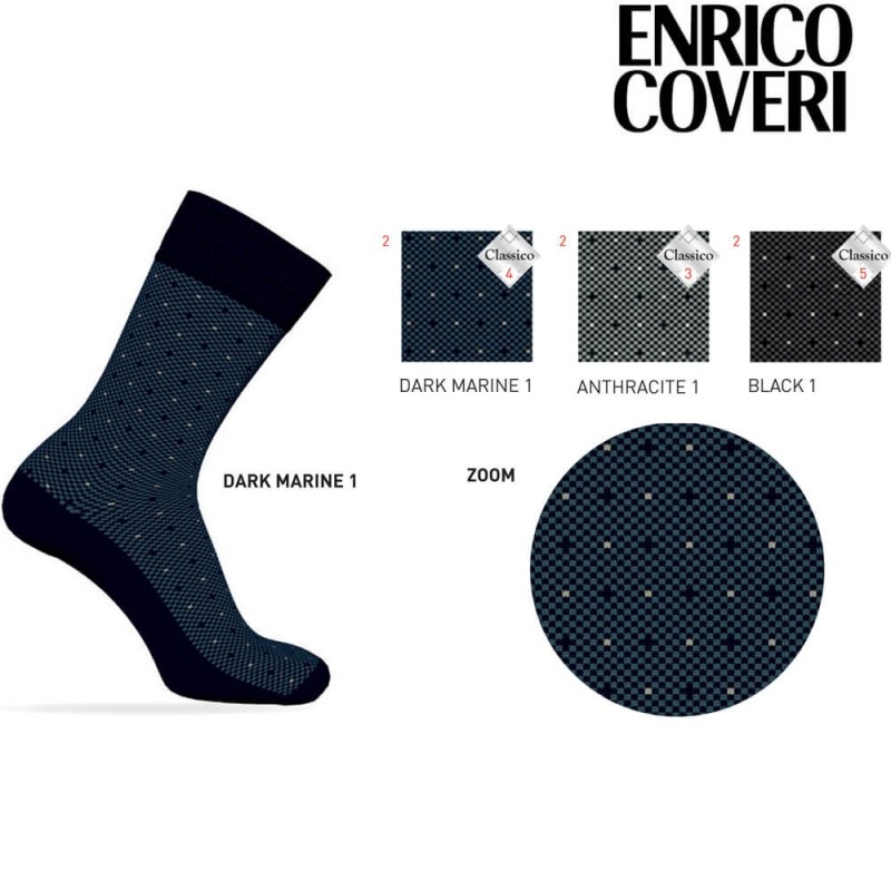 Calza uomo corta caldocotone Enrico Coveri Moon Line 253C - 12 paia