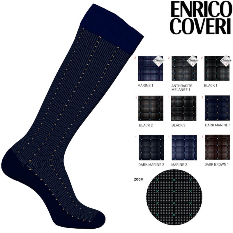 Calza uomo lunga caldocotone Enrico Coveri Fashion Line 251Ass - 12 paia