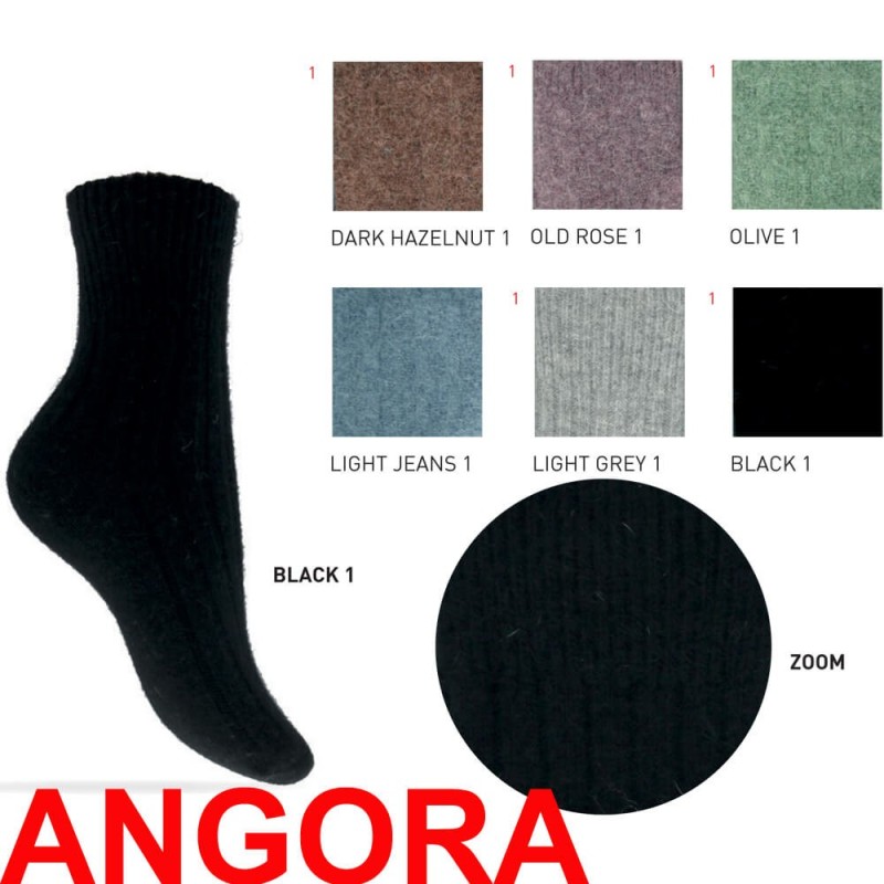 Calza donna corta lana angora Enrico Coveri Neve WS 1 - 6 paia