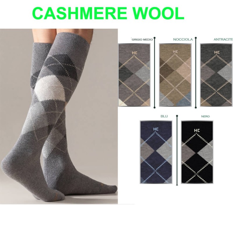 Calza uomo lunga lana cashmere Navitex HC36714 - 6 paia
