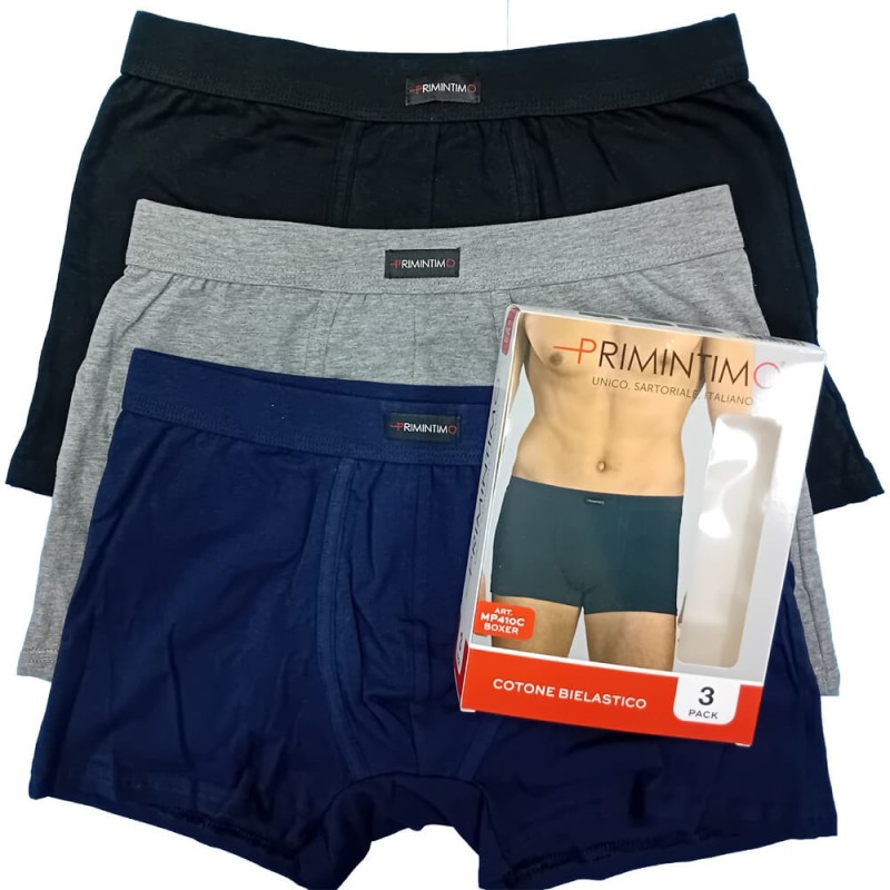 Boxer uomo cotone elasticizzato Primintimo MP410 - 3 boxer